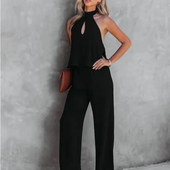 VICI stunning halter jumpsuit NWOT - Picture 12 of 12